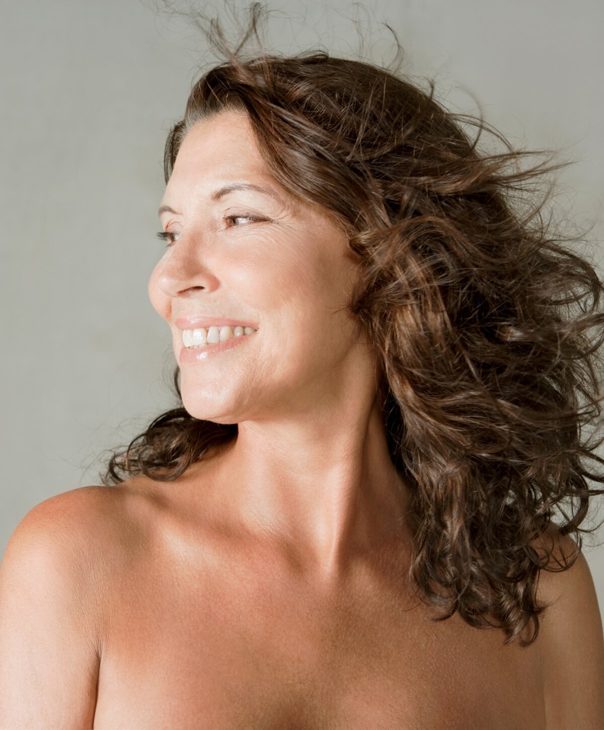 Irvine skin tightening model smiling